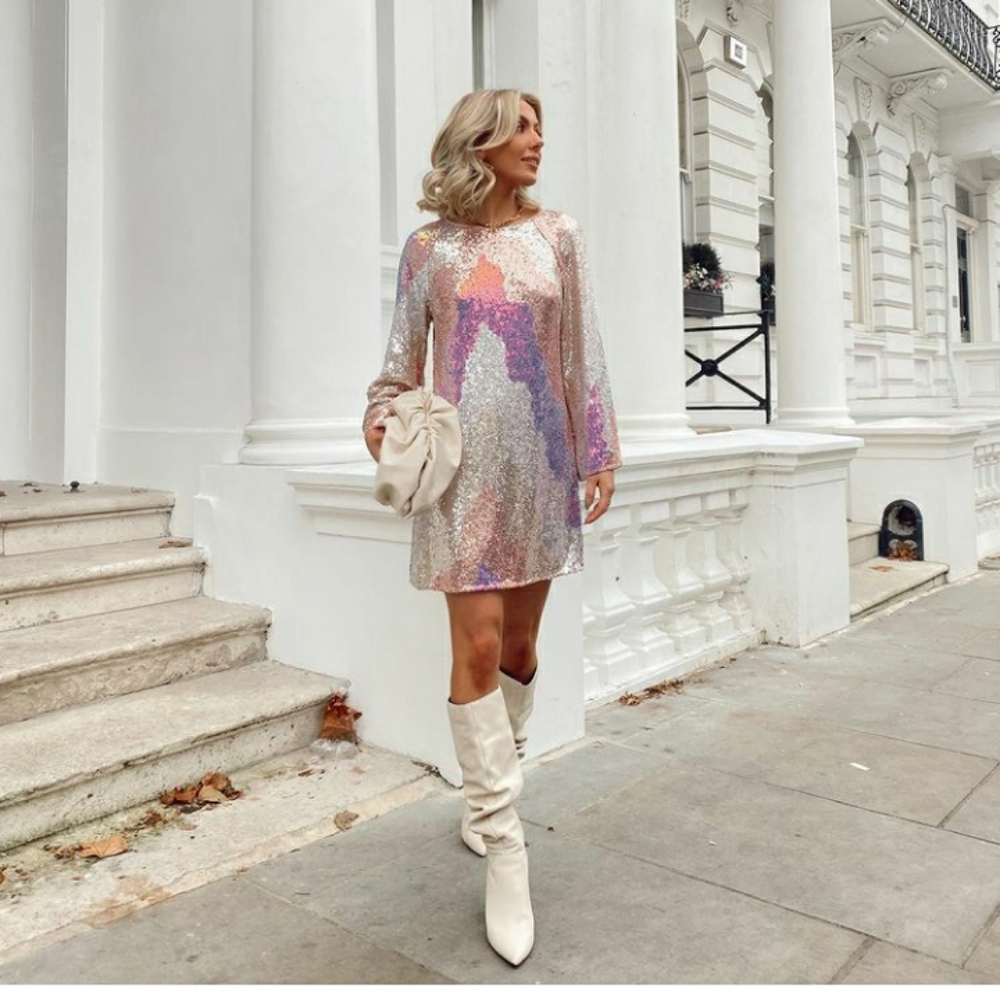 H&M Ombre Sequin Dress